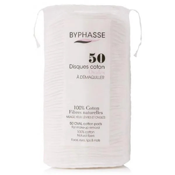 Byphasse Discos Algodón Ovales Desmaquillantes 50 U Unisex