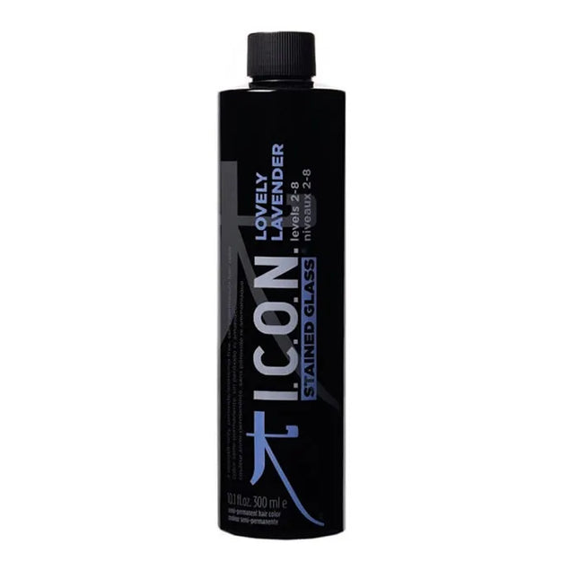 ICON Stained Glass Semi Permanent Hair Color Lovely Lavender Unisex, 300 ml
