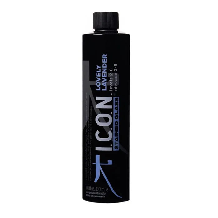 ICON Stained Glass Semi Permanent Hair Color Lovely Lavender Unisex, 300 ml