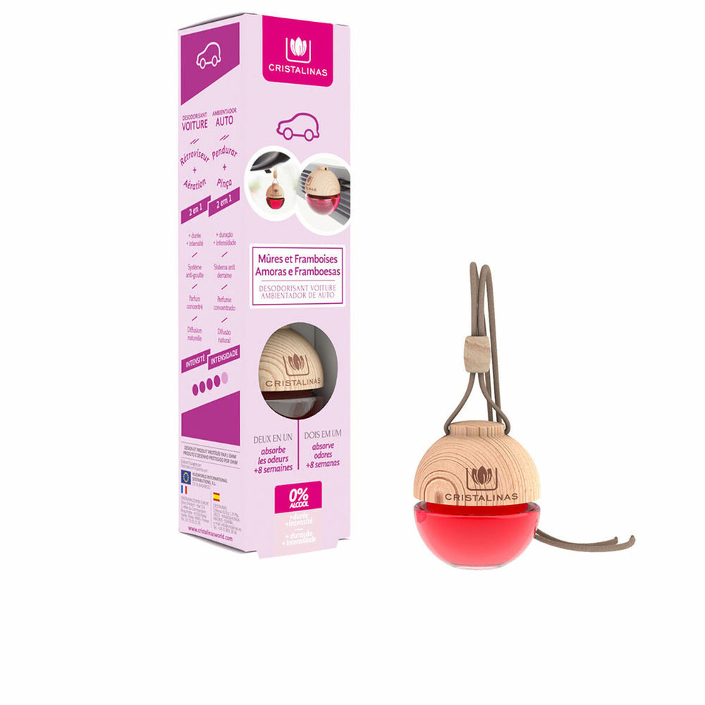 Cristalinas Coche Ambientador 0 Moras y Frambuesas, 6 g