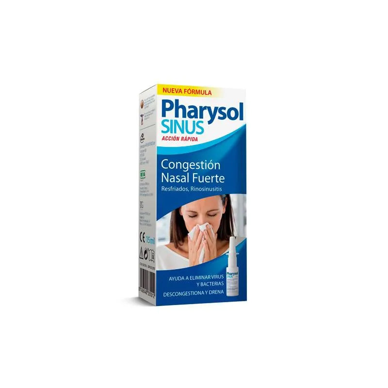 REVA Pharysol Sinus Congestión Nasal Fuerte, 15 ml