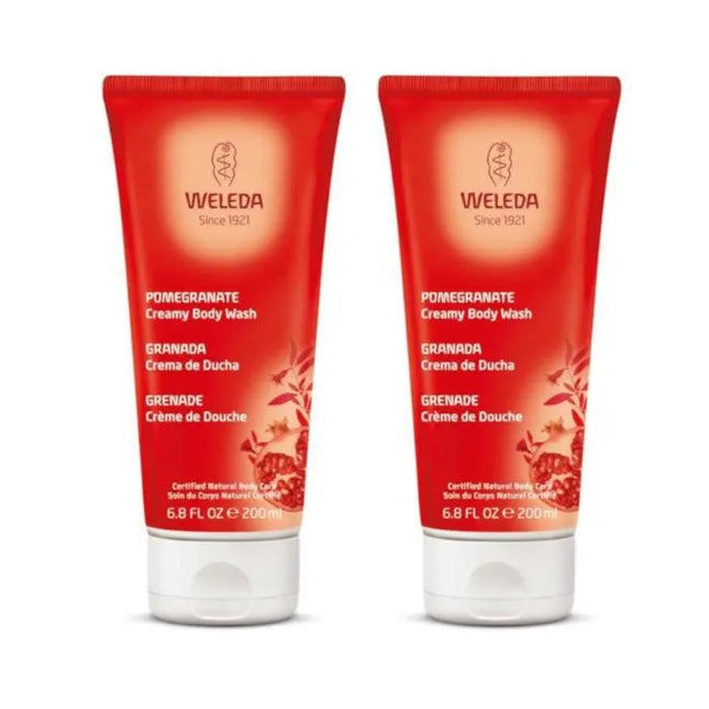 Weleda Pomegranate – Creamy Body Wash Unisex, 2x200 ml