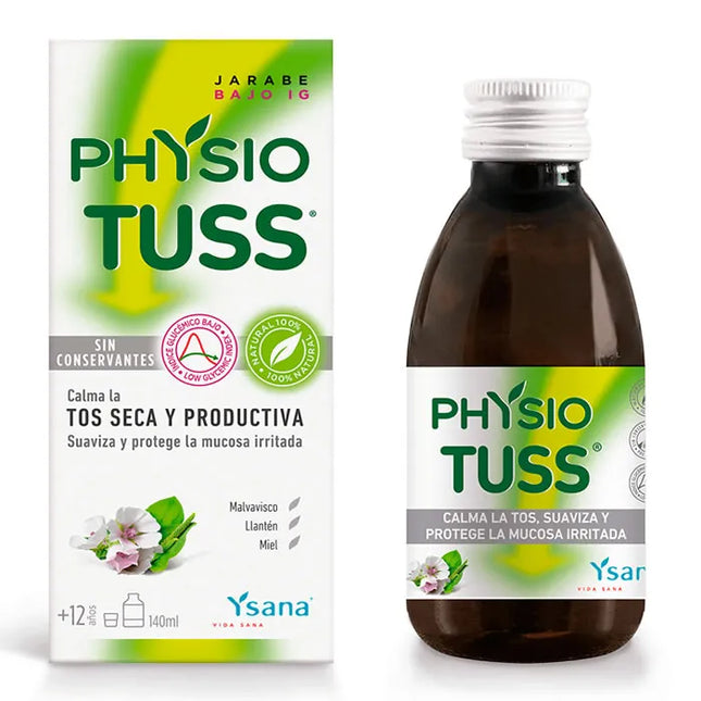 Ysana Physiotuss Low Glycaemic Index Syrup, 140 ml