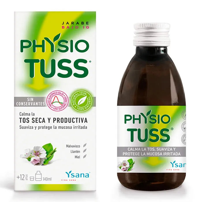Ysana Physiotuss Low Glycaemic Index Syrup, 140 ml