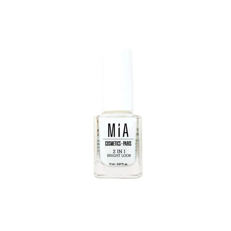 MÍA Cosmetics 2 In 1 Bright Look Tratamiento Uñas Unisex, 11 ml