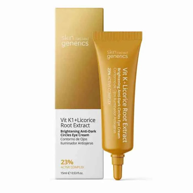 SKIN Generics Vit K1 Licorice Root Extract Anti Dark Circles Eye – Cream Unisex, 15 ml