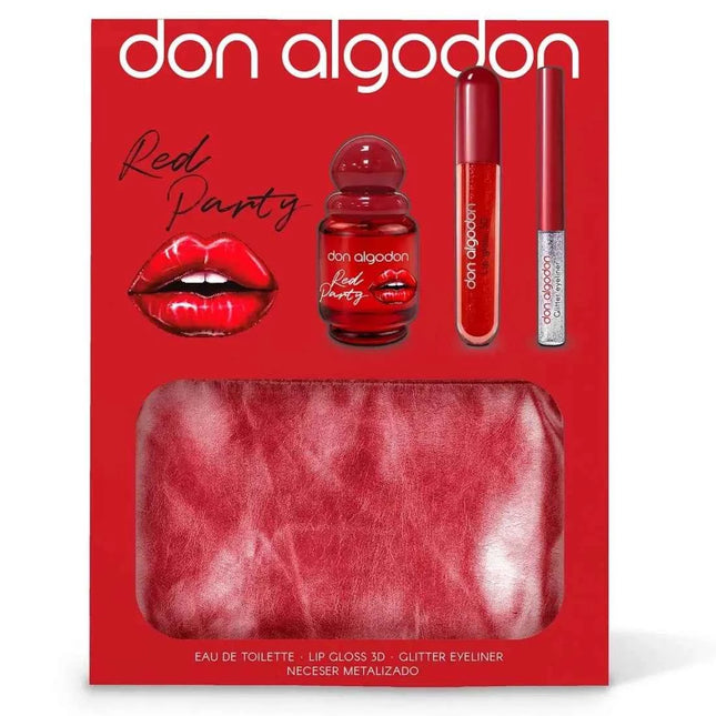 DON Algodón D Algodon Wom Red Party 30 Maq Bolso Unisex