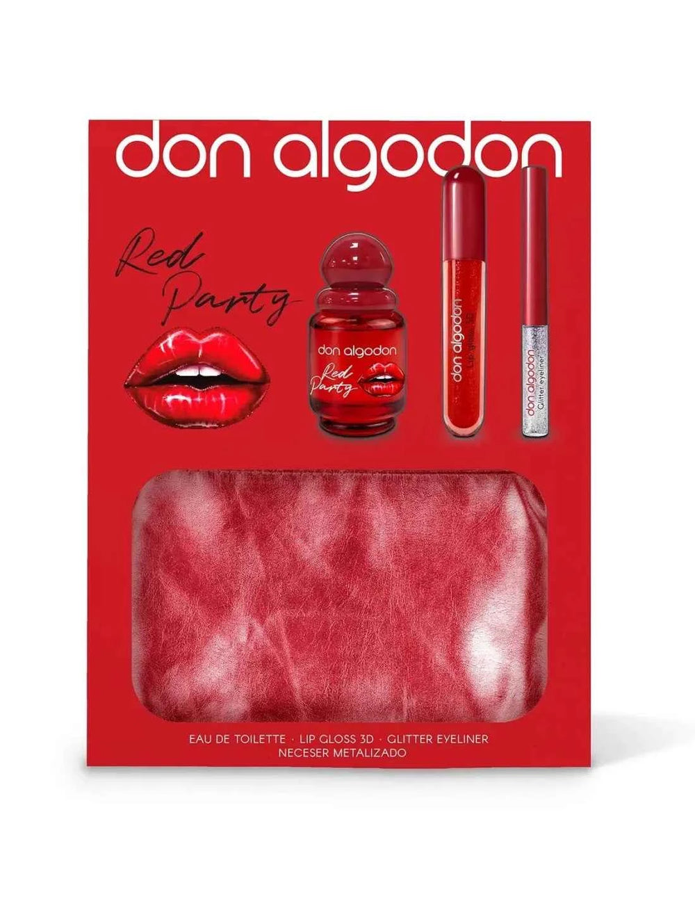 DON Algodón D Algodon Wom Red Party 30 Maq Bolso Unisex