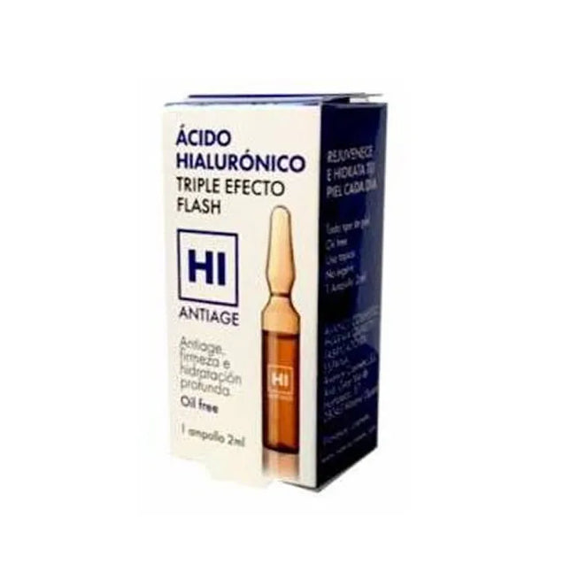 Redumodel Hi Antiage Hyaluronic Acid Ampoule Triple Flash Effect Unisex, 2 ml
