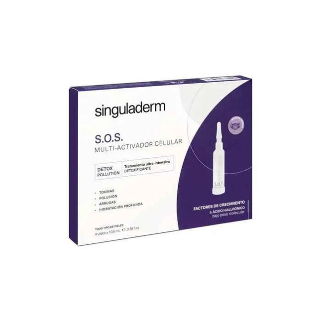 Primaderm Singuladerm S.O.S. Multi-Cellular Activator Detoxifying Treatment Unisex, 4x10,5 ml