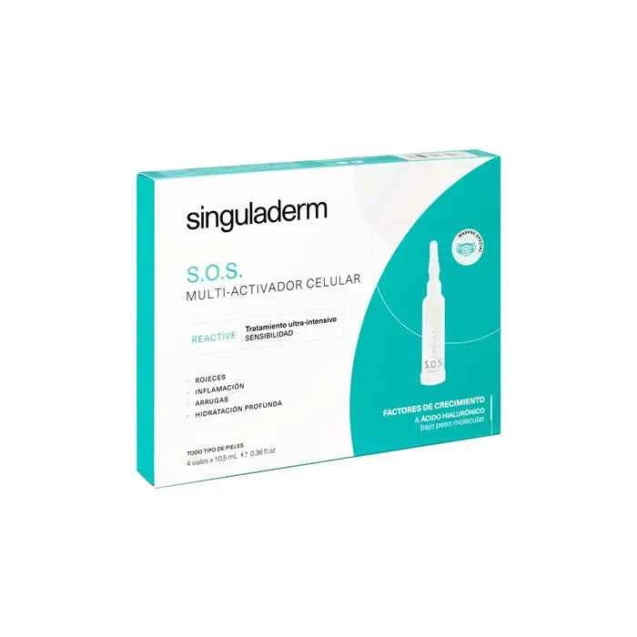 Primaderm Singuladerm S.O.S. Multi-Cellular Activator Ultra-Intensive Sensitivity Treatment Unisex, 4x10.5 ml