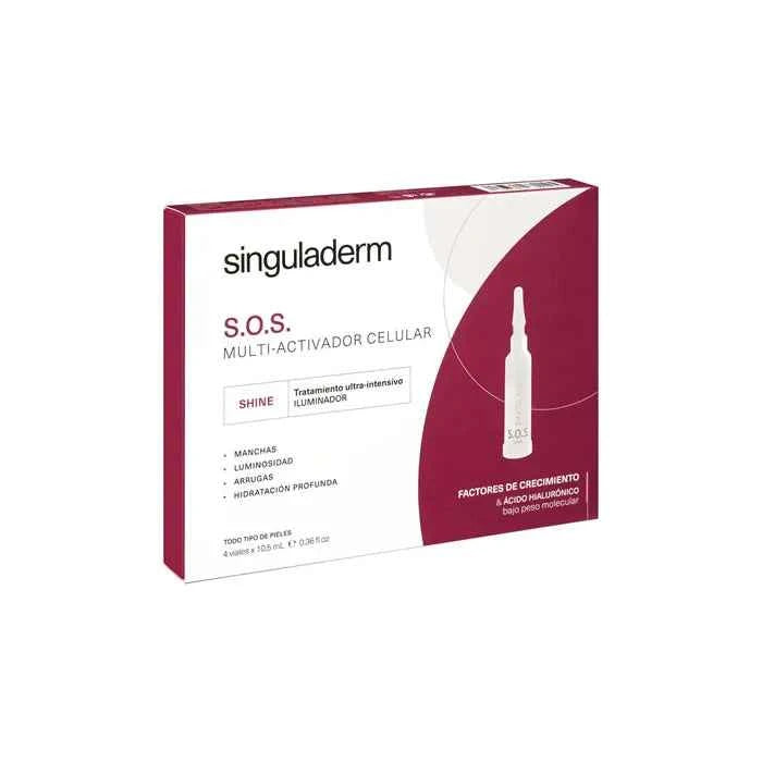 Primaderm Singuladerm S.O.S. Multi-Activating Cellular Brightening Treatment Unisex, 4x10,5 ml
