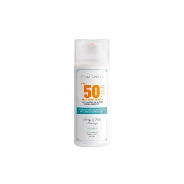 ALMA Secret High Protection Crema Facial Spf50 Unisex, 50 ml