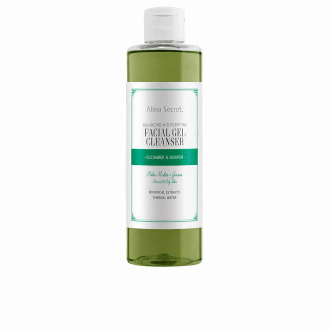 ALMA Secret Facial – Gel Cleanser Quilibrante y Purificante Pepino y Enebro Unisex, 200 ml