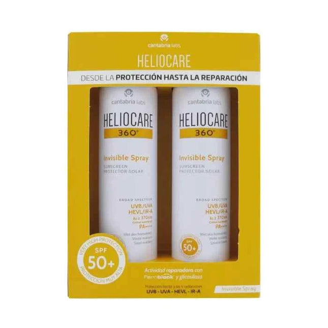 Heliocare Invisible – Spray 360 Spf50+ Unisex, 2x200 ml