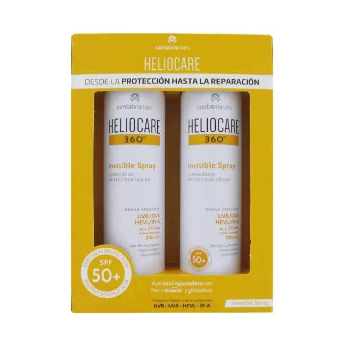 Heliocare Invisible – Spray 360 Spf50+ Unisex, 2x200 ml