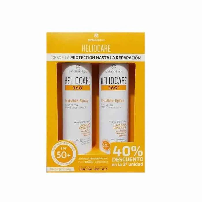 Heliocare Invisible – Spray 360 Spf50+ Unisex, 2x200 ml