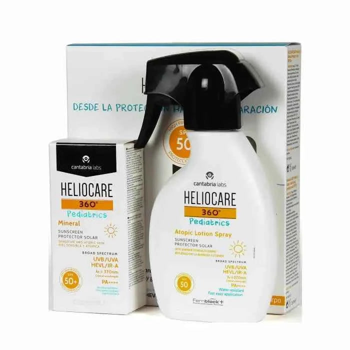 Heliocare 360º Pack Pediatrics Mineral 50 ml + Atopic – Lotion Spray Unisex, 75 ml