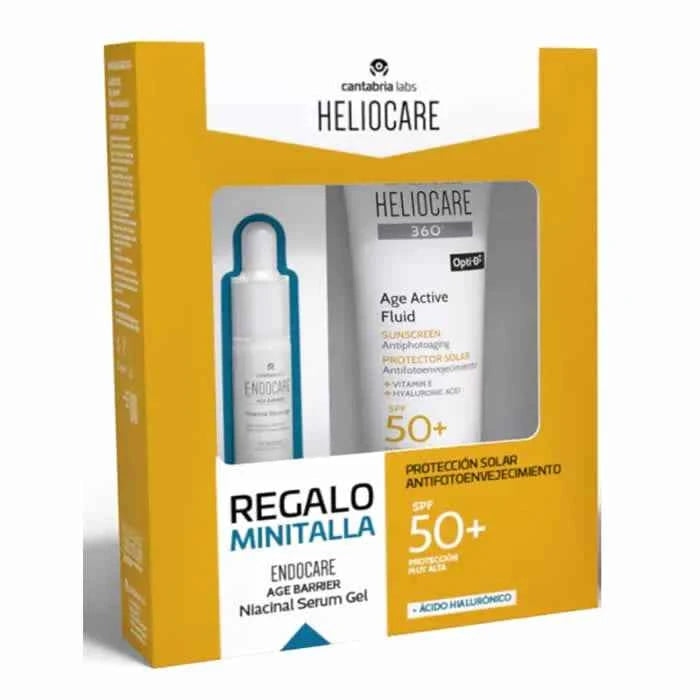Heliocare Age Active Fluid Sunscreen Spf50+ 50 ml Unisex, Set 2 Pieces