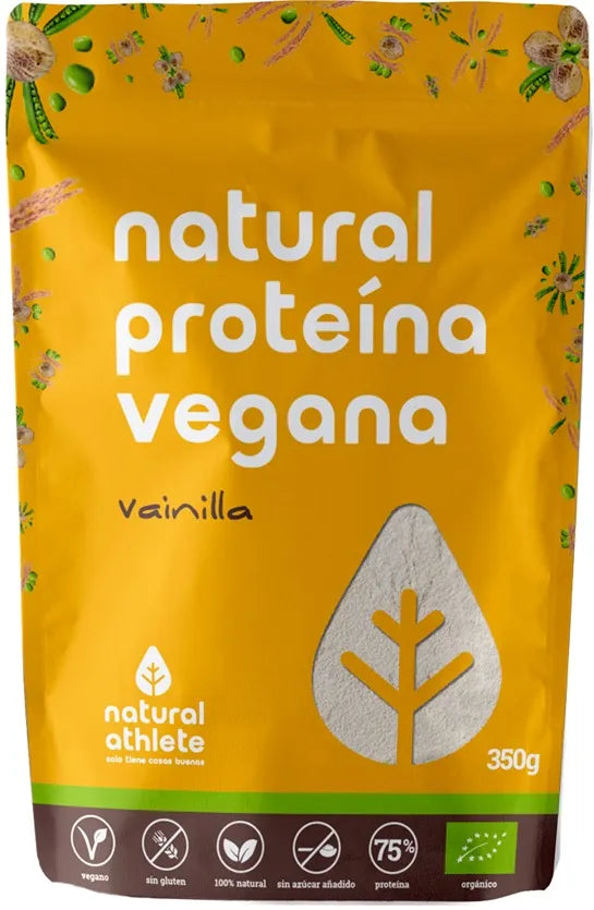 Natural Athlete Proteina Vegana Vainilla Bio, 350 g