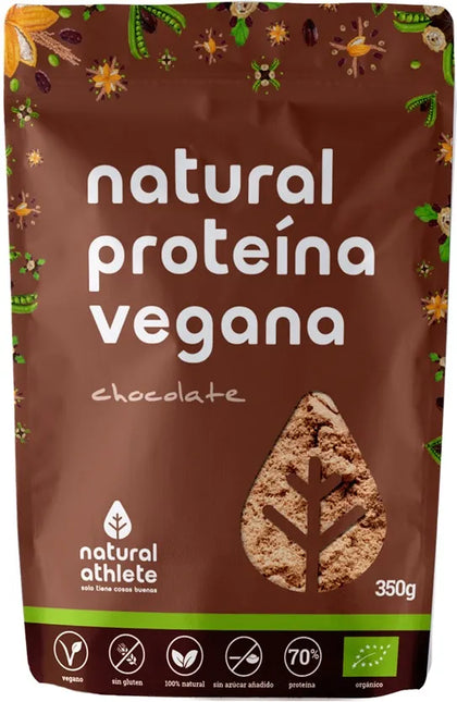 Natural Athlete Proteina Vegana Chocolate Bio, 350 g