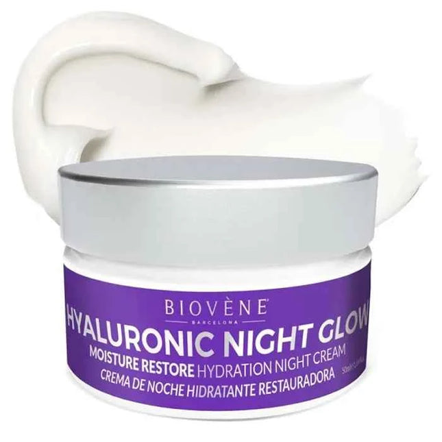 Biovene Hyaluronic Night Glow Moisture Restore Hydration Night – Cream Unisex, 50 ml