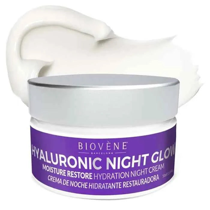 Biovene Hyaluronic Night Glow Moisture Restore Hydration Night – Cream Unisex, 50 ml