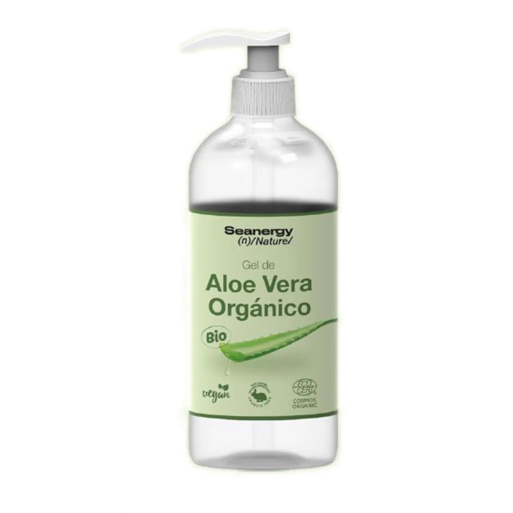 Seanergy Nature-Vegan Aloe Vera Gel – Cream Con Dosificador Unisex, 500 ml