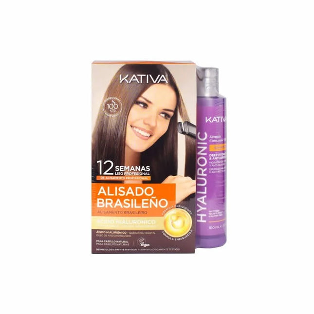 Kativa Professional Brazilian Hyaluronic Straightening + – Shampoo Unisex, 100 ml