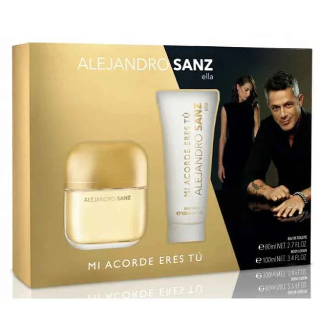 Alejandro SANZ Mi Acorde Eres Tu – Eau de Toilette Unisex Spray 100 ml, Set 2 Pieces