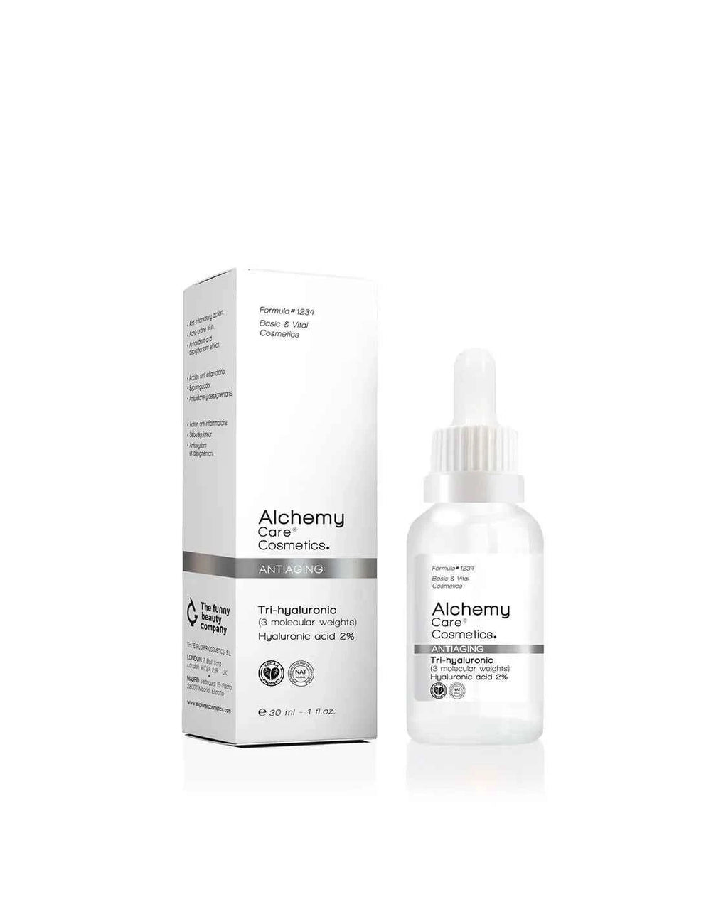 Alchemy CARE Cosmetics Tri-Hyaluronic 2 Sérum Antiedad Unisex, 30 ml
