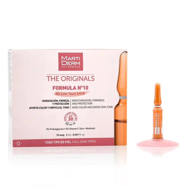 Martiderm Ampoules Formula Nº10 SPF 30 with Colour 30U Unisex