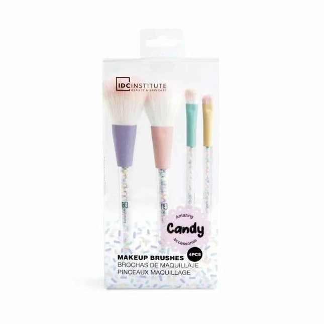 IDC Institute Candy Makeup Brushes Lote 4 Piezas Unisex