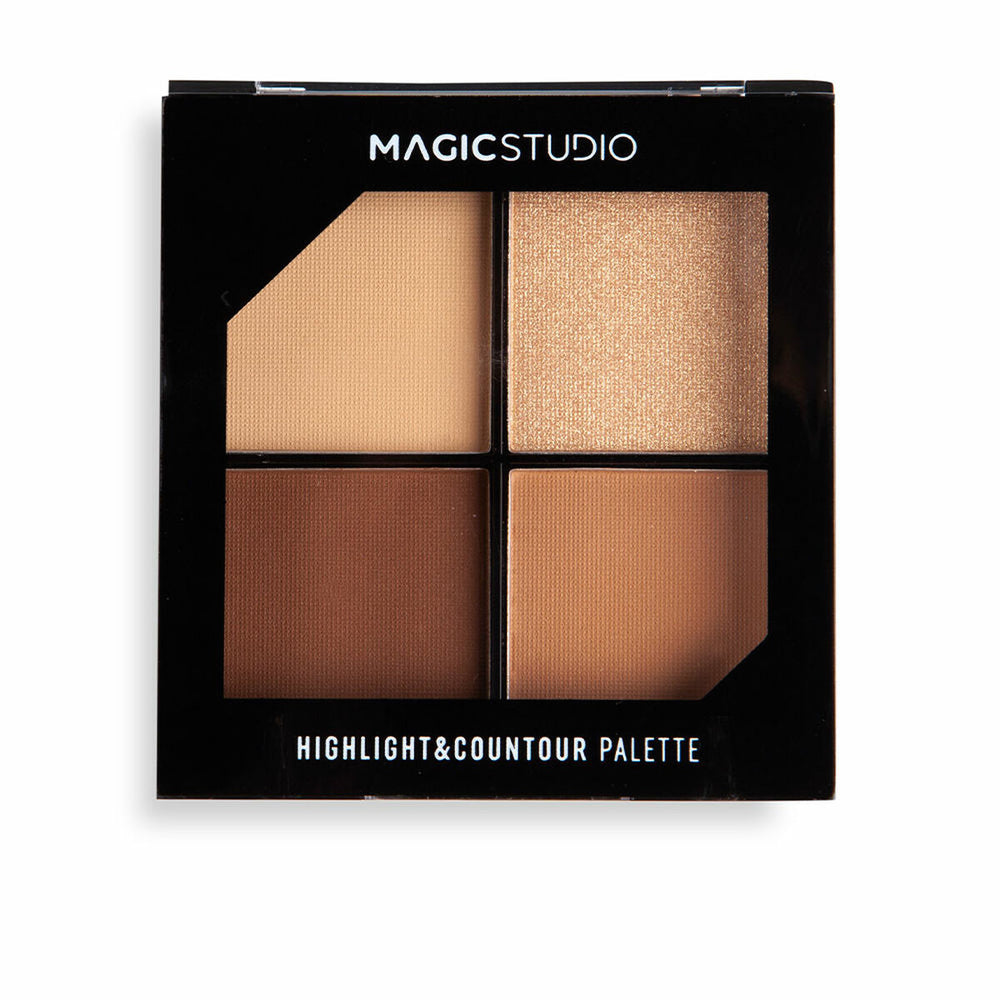Magic Studio Powerful Cosmetics Highlight y Countour Palette Unisex, 2,8 g