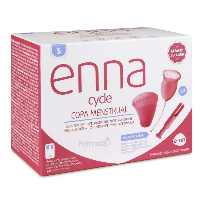 ENNA Cycle Menstrual Cup Size S 2 Und + Applicator