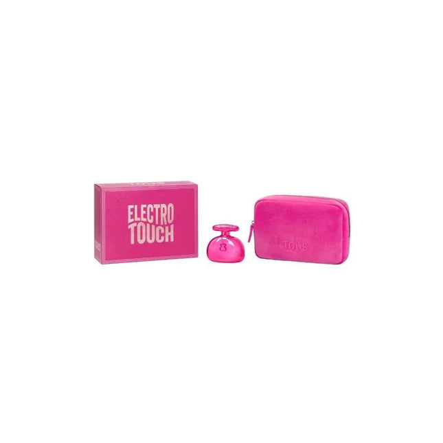 TOUS Electrotouch Fuchsia 90 – Eau de Parfum for Women Neceser