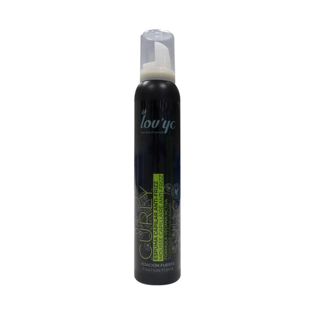 Elie Saab Lovyc Curly Espuma Capilar Anti-Frizz Formula Vegana Fijacion Fuerte Unisex, 200 ml