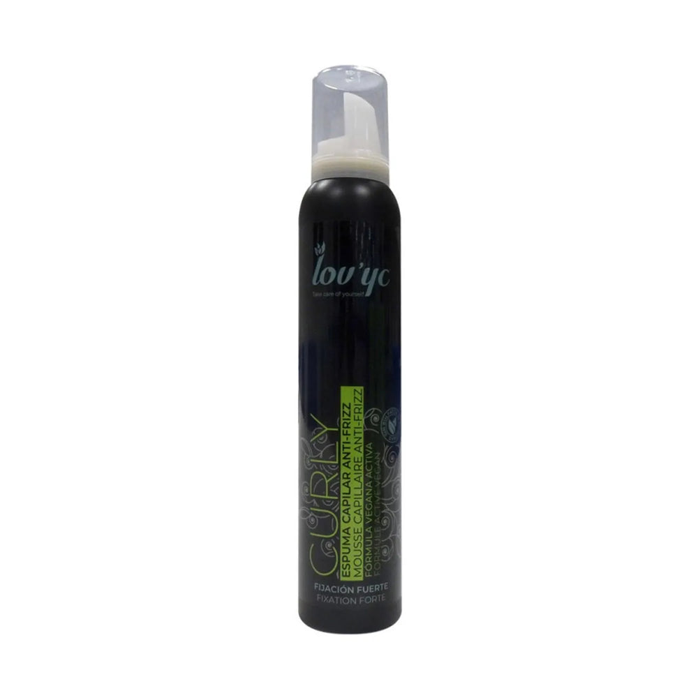 Elie Saab Lovyc Curly Espuma Capilar Anti-Frizz Formula Vegana Fijacion Fuerte Unisex, 200 ml
