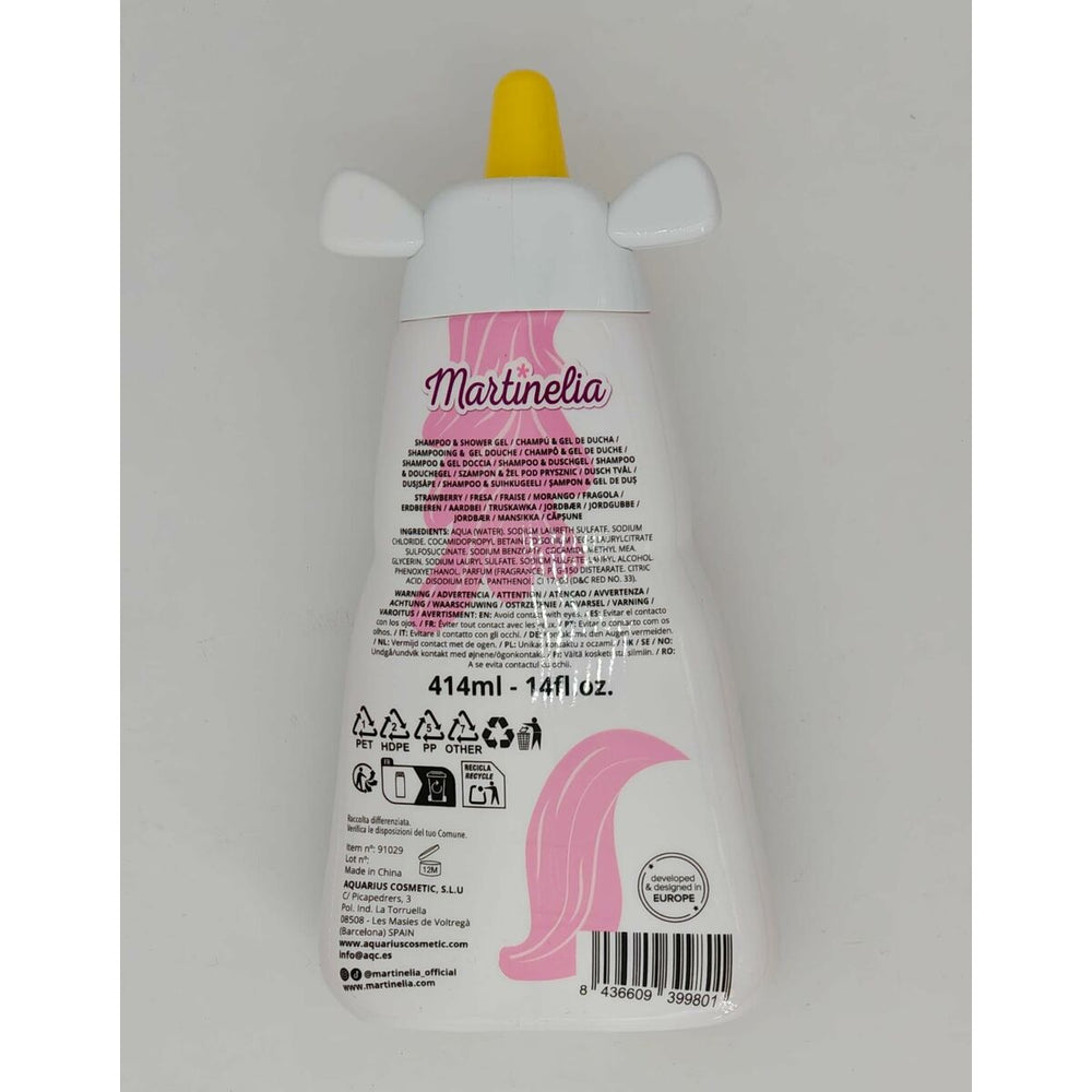 Martinelia Little Unicorn Champú y – Gel De Ducha Unisex, 414 ml