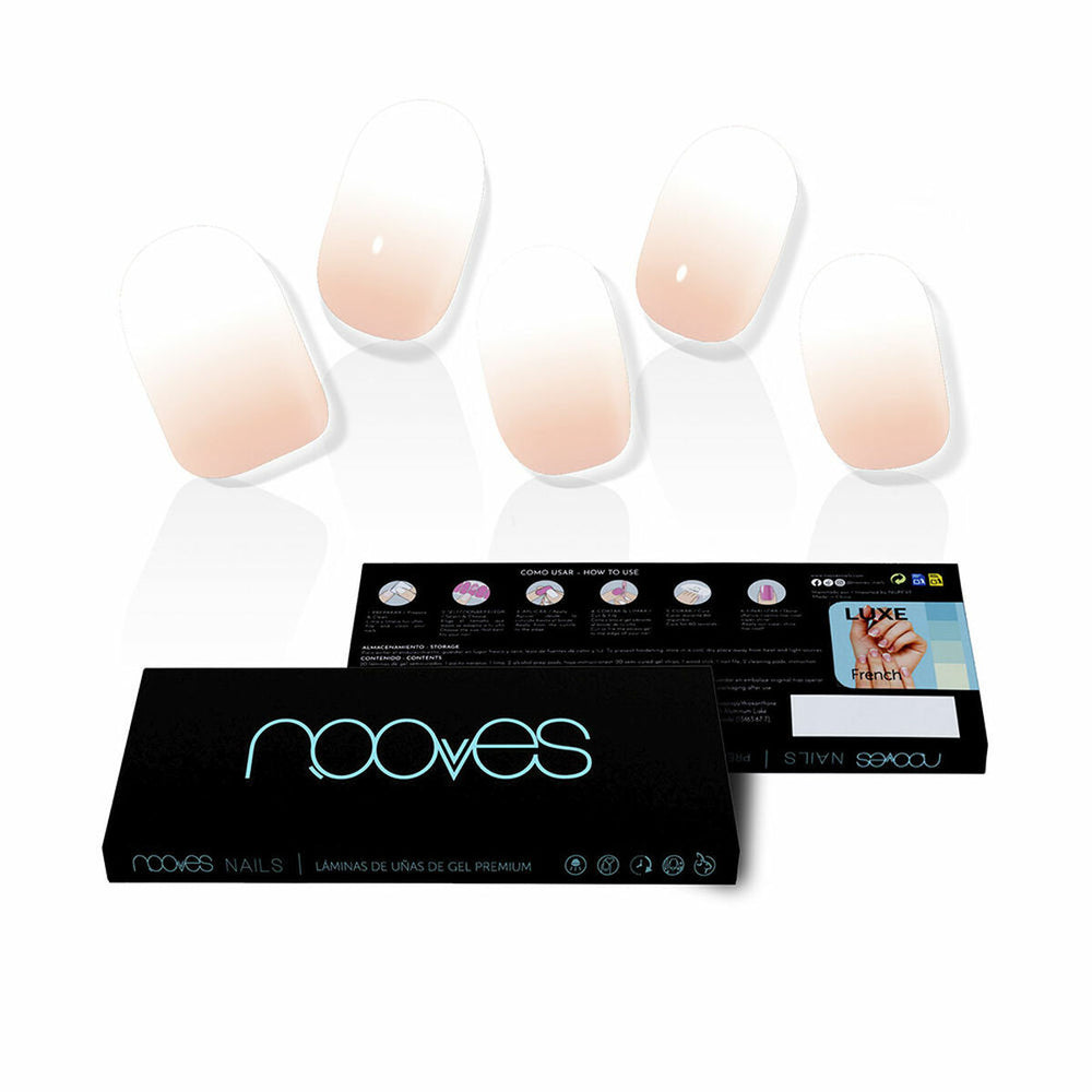 Nooves Láminas De Uñas De – Gel Nude Baby Boomer Premium Luxe Gradient 20 U Unisex