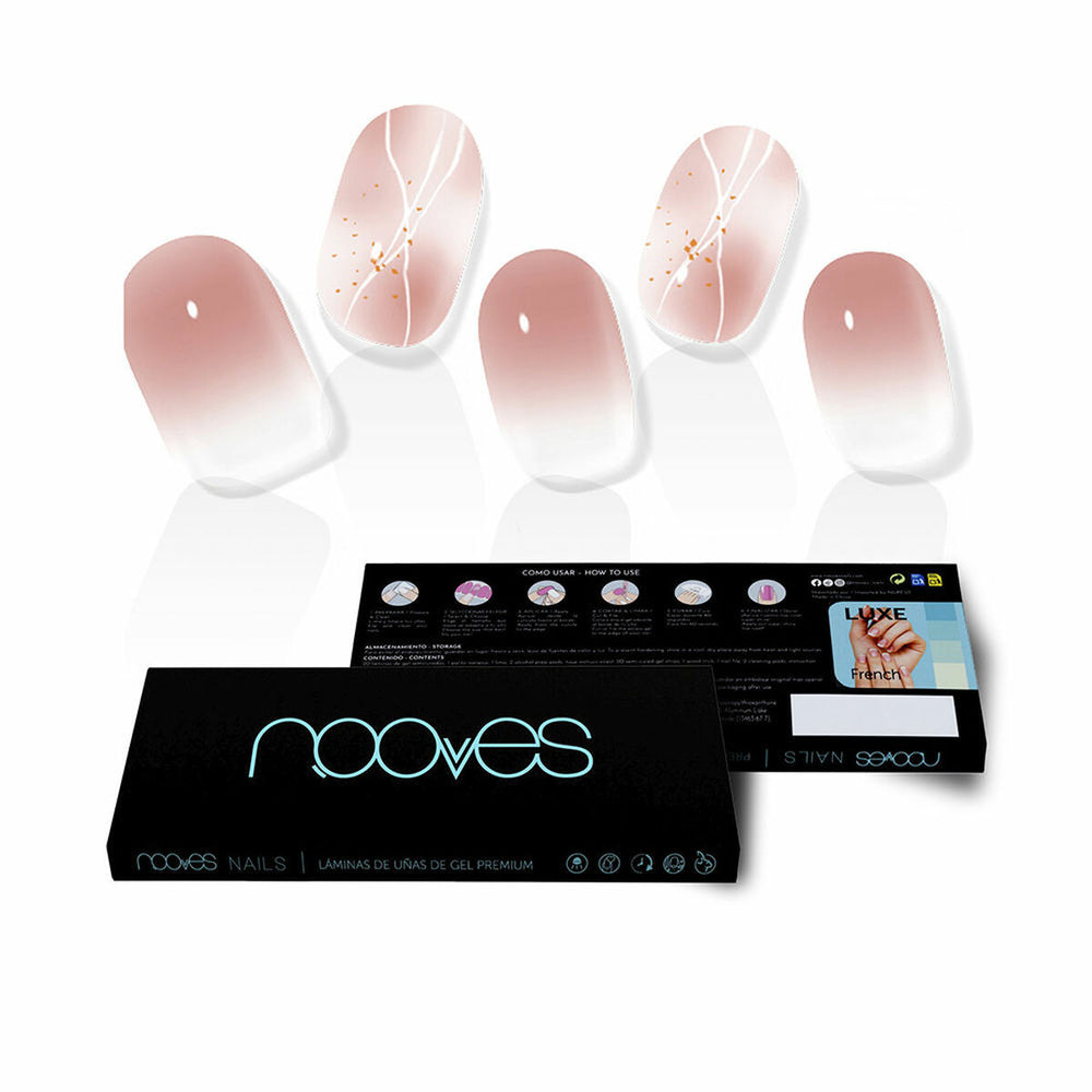 Nooves Láminas De Uñas De – Gel Michelle Premium Glam Art Design 20 U Unisex