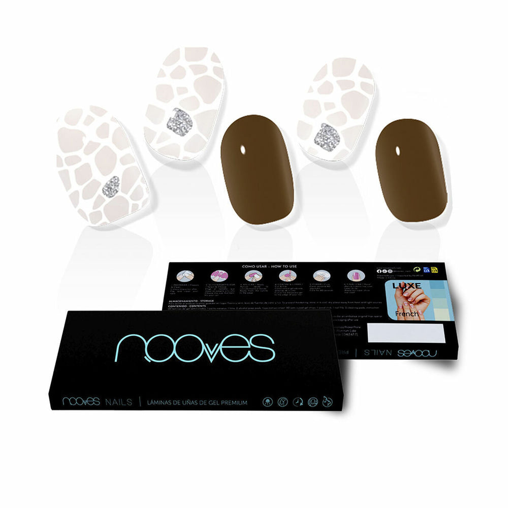 Nooves Láminas De Uñas De – Gel Suzanne Premium Glam Glitter 20 U Unisex