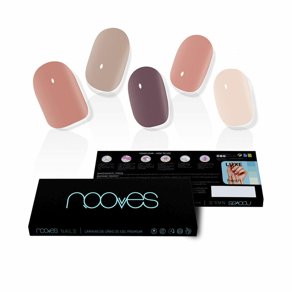 Nooves Láminas De Uñas De – Gel Secret Earth Premium Luxe Solid Color 20 U Unisex