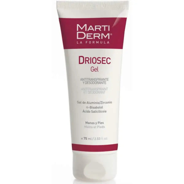 Martiderm Driosec Gel – Deodorant For Hands and Feet Unisex, 75 ml