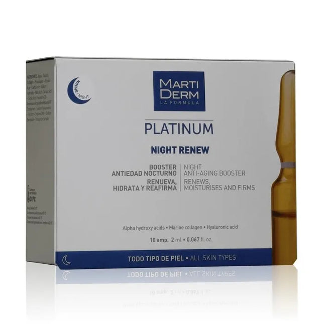 Martiderm Platinum Night Renew 10x2 ml Ampoules Unisex