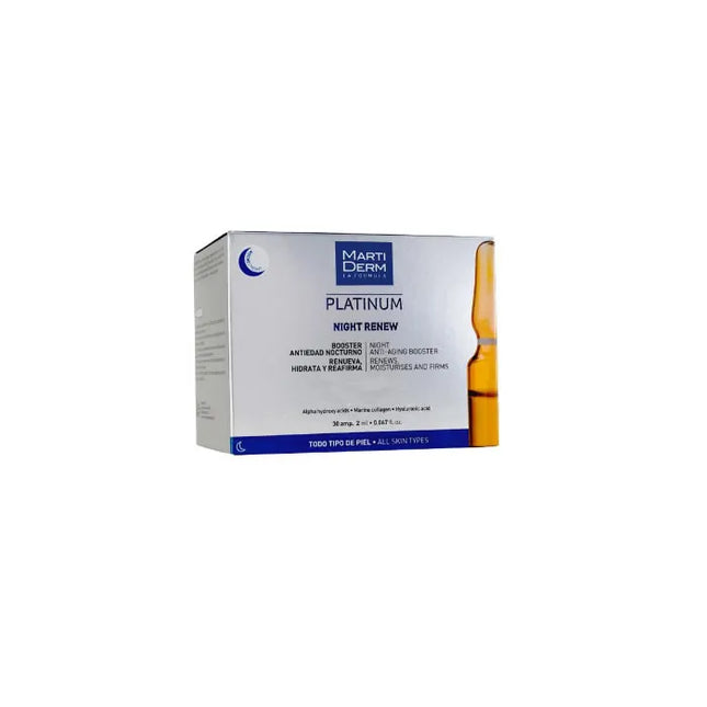Martiderm Platinum Night Renew 30x2 ml Ampoules Unisex