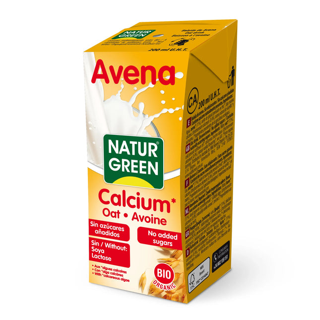 Naturgreen Bebida Avena Calcium, 200 ml