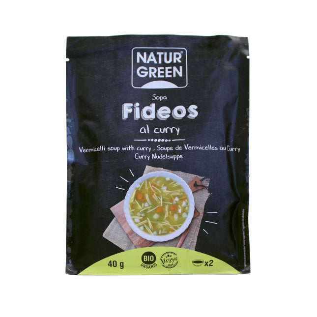 Naturgreen Sopa Fideos Curry, 40 g