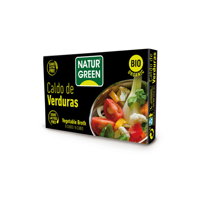 Naturgreen Cubito Caldo Verdura Cajita, 8 X 10,5 g