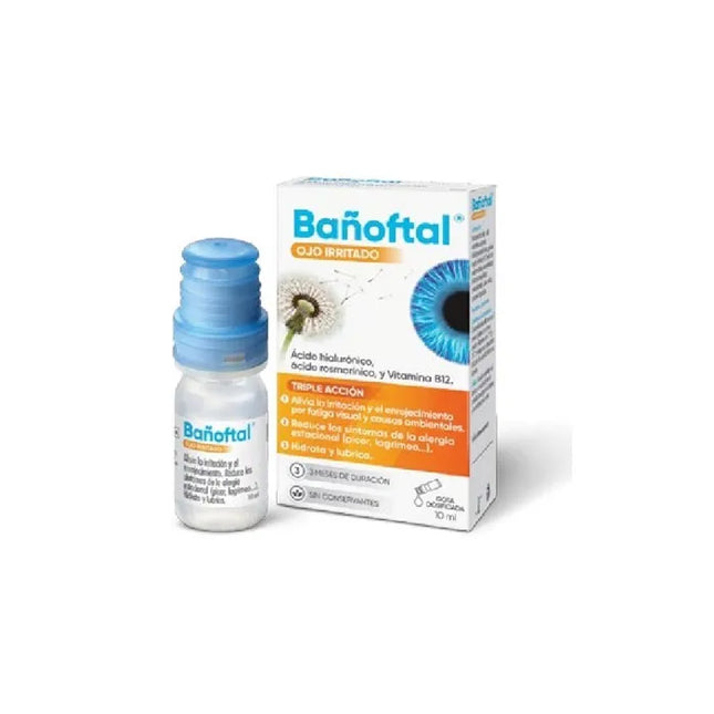 Bañoftal Eye Irritated Triple Action, 10 ml